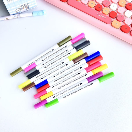 ماژیک و روان نویس دوسر 12 رنگ