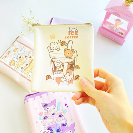 کیف چرم مصنوعی پد بهداشتی طرح اسموتی