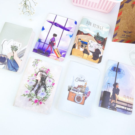 جلد پاسپورت چرم مصنوعی طرح فانتزی