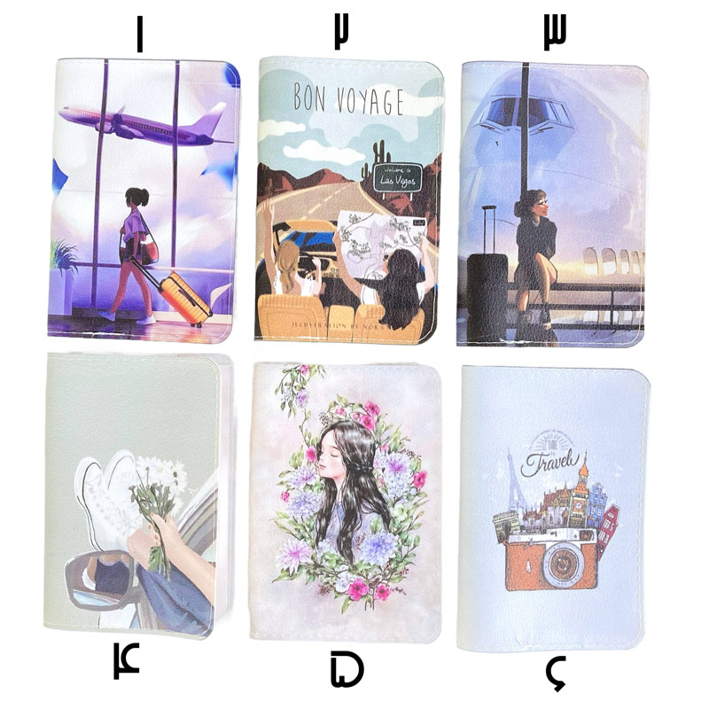 جلد پاسپورت چرم مصنوعی طرح فانتزی