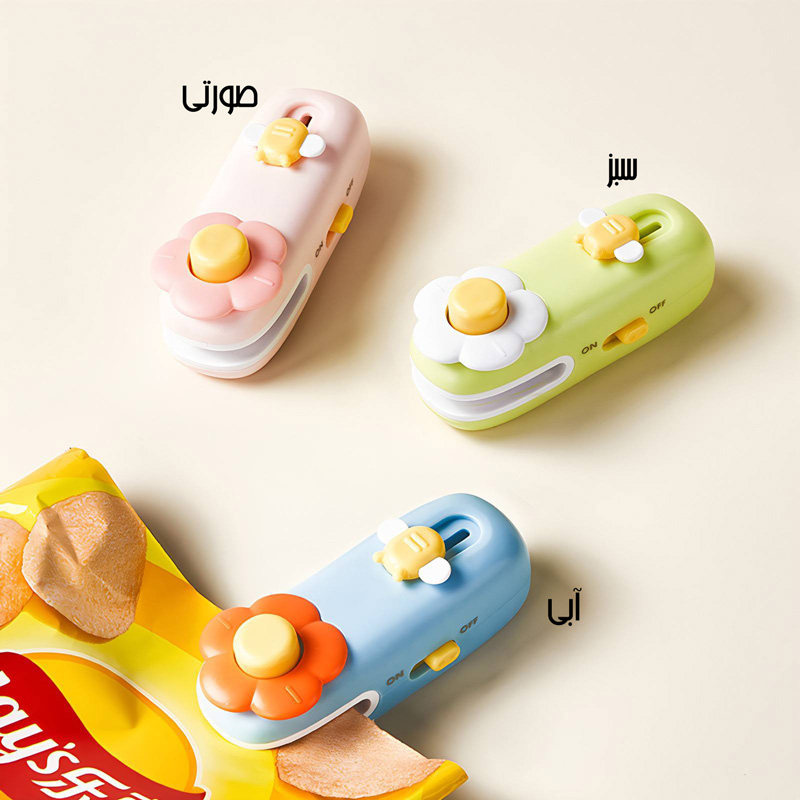 دستگاه پلمپ خانگی حرارتی و کاتر طرح گل