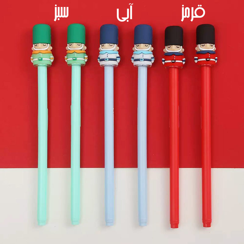 روان نویس جوهر پاک شونده پاکن دار طرح SOLDIER