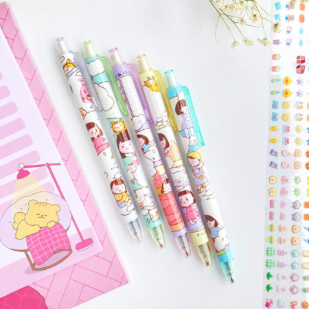 روان نویس فشاری 0.5 ANGEL طرح دختر ژاپنی