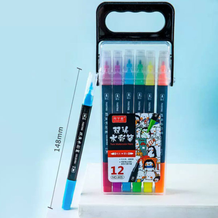 ست 12 عددی ماژیک دو سر کد605