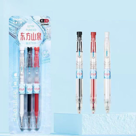 ست 3عددی روان نویس 0.5 LOPET طرح نوشیدنی