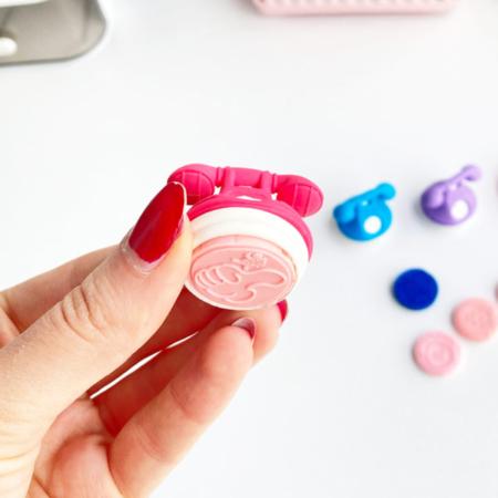 ست 9 تکه پاکن مهردار و استمپ طرح تلفن