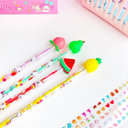 مداد فشنگی و سرمدادی طرح میوه