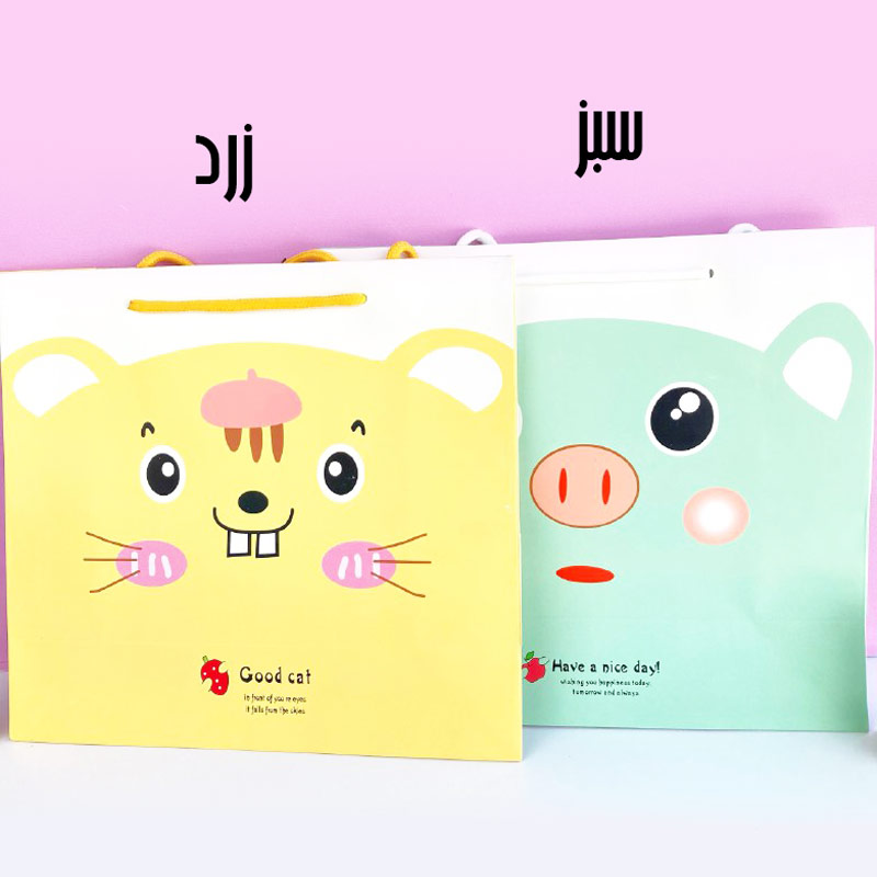 پاکت هدیه مقوایی طرح حیوانات