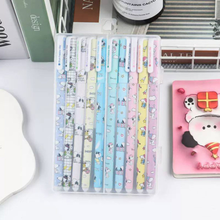 پک روان نویس 10 رنگ happy day طرح SNOOPY