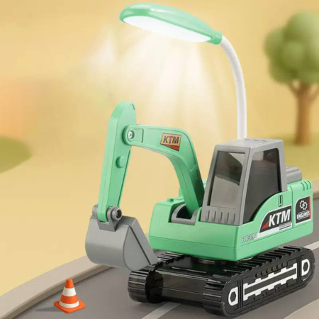 چراغ مطالعه رومیزی تراش دار طرح بیل مکانیکی