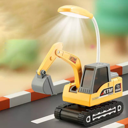 چراغ مطالعه رومیزی تراش دار طرح بیل مکانیکی