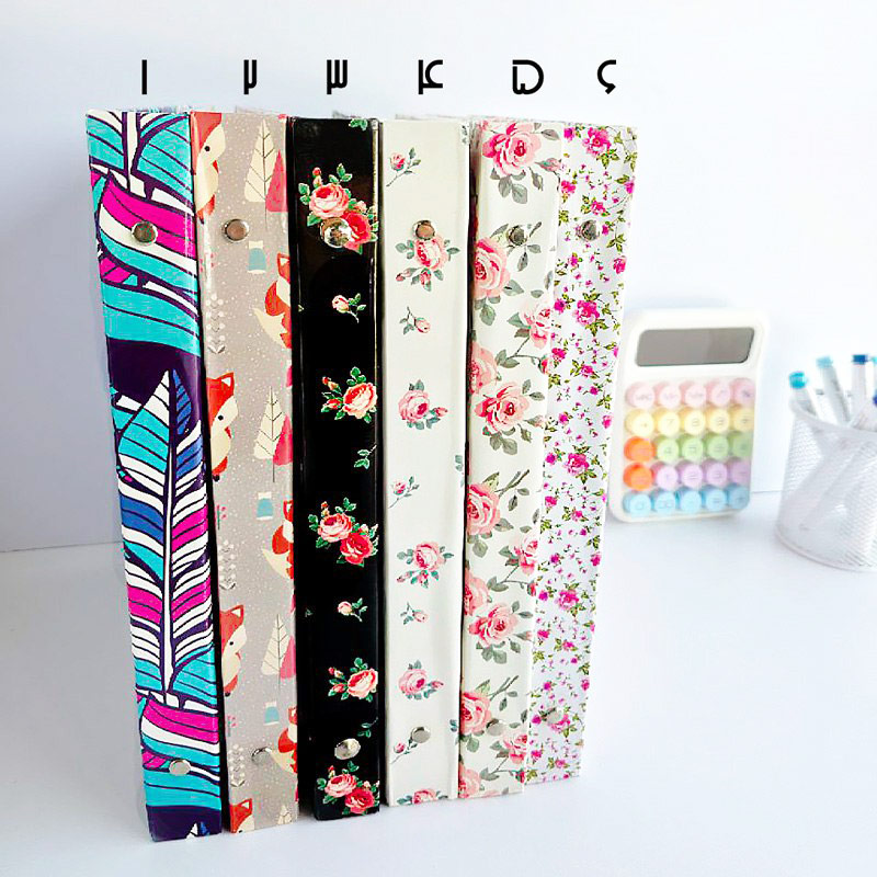 کلاسور 26 حلقه 100برگ طرح گل