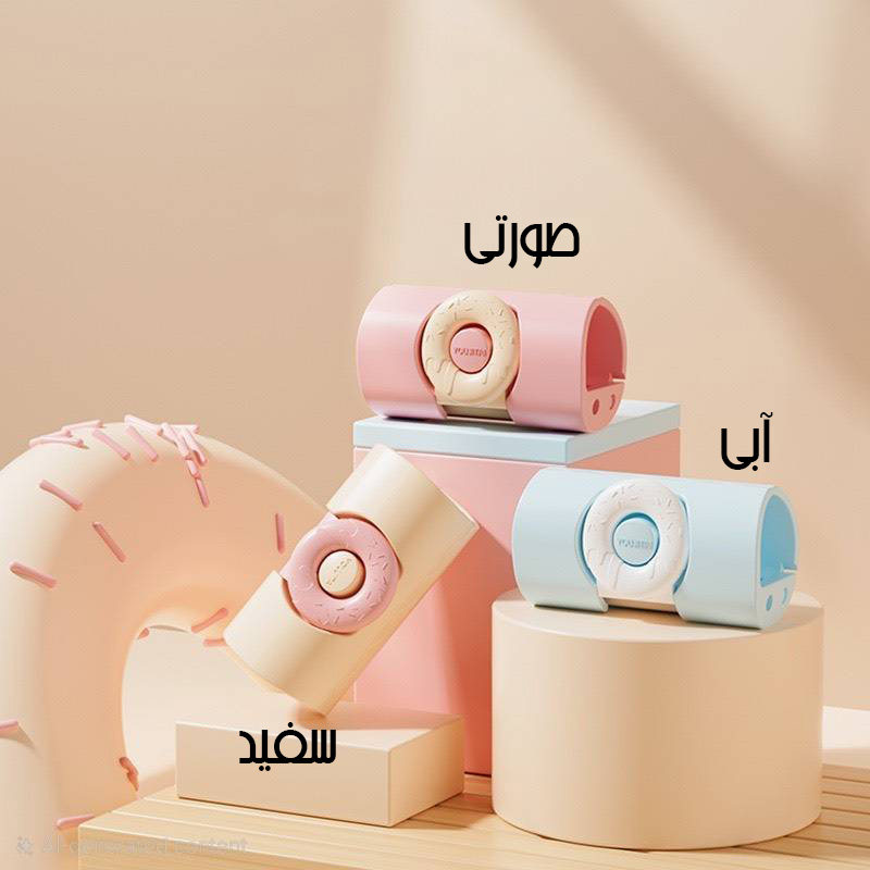 کلیپس فیکس ملحفه طرح دونات