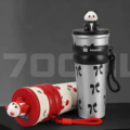 تراول ماگ 700 میلی لیتر چارم بگ دار طرح PANDA