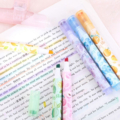 ست هایلایتر معطر 6 رنگ مهردار طرح میوه