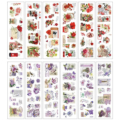 استیک لیبل 6 ورقی طرح VINTAGE FLOWER