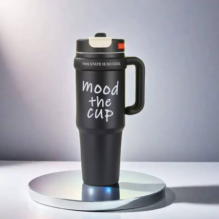 تراول ماگ 900 میلی لیتر دو حالته طرح MOOD THE CUP