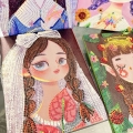 بوم نقاشی الماسی 2330 طرح دختر