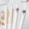 ست 4 عددی روان نویس گریپ دار MOKA طرح flowers