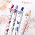 ست 4 عددی روان نویس گریپ دار MOKA طرح flowers