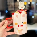 ست ماگ درب‌دار و قاشق سرامیکی طرح HAPPY ZOO