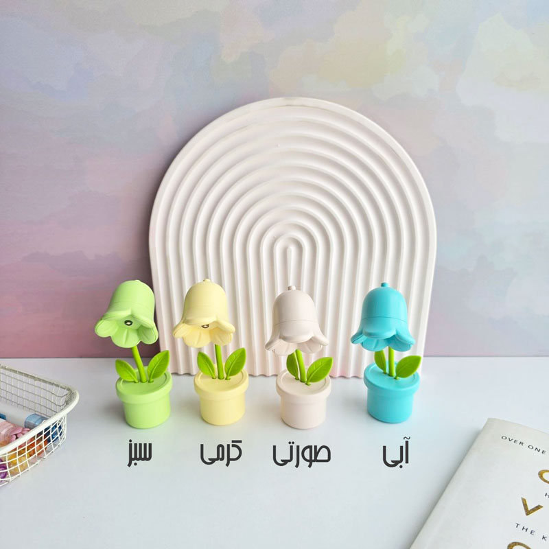 مینی چراغ مطالعه ال ای دی طرح گل