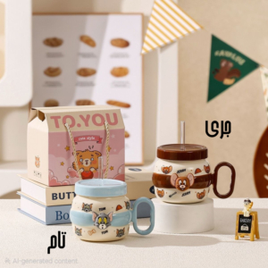 ماگ سرامیکی استیکرمگنتی طرح تام و جری