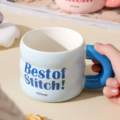 ماگ سرامیکی درب‌ سیلیکونی طرح BEST OF STITCH