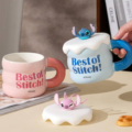 ماگ سرامیکی درب‌ سیلیکونی طرح BEST OF STITCH