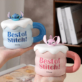 ماگ سرامیکی درب‌ سیلیکونی طرح BEST OF STITCH