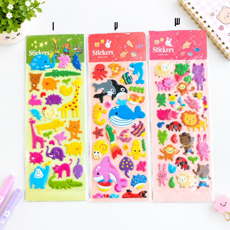 استیکر برجسته فانتزی طرح animals
