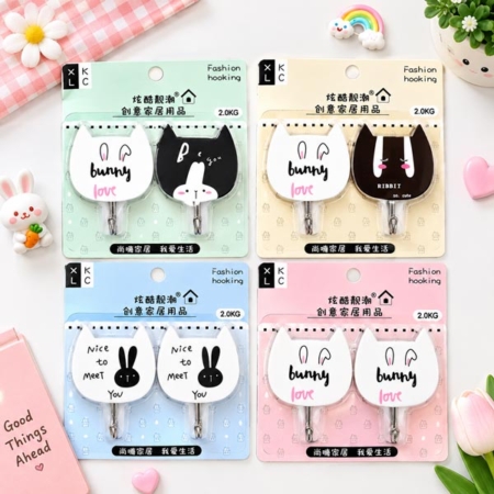 ست 2 عددی هوک آویز فانتزی طرح BUNNY