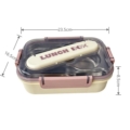 لانچ باکس سه خانه استیل 304 طرح LUNCH BOX