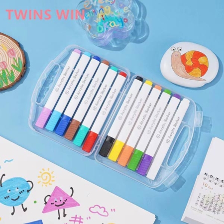 ماژیک 12 رنگ ACRYLIC جعبه دار طرح شب پر ستاره
