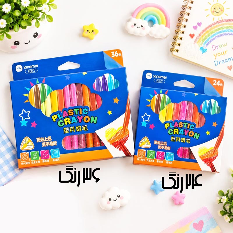 مداد شمعی قلمی CLEAN HANDS طرح CRAYON