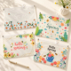 کاور A4 شفاف پاکتی زیپ دار طرح hello spring