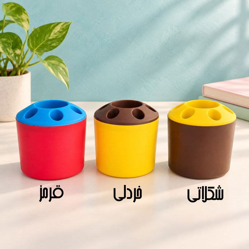 جاقلمی رومیزی دو رنگ طرح CIRCLE