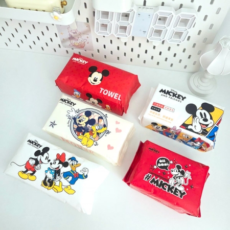 دستمال حوله ای پنبه ای آرایشی 40 عددی MICKY