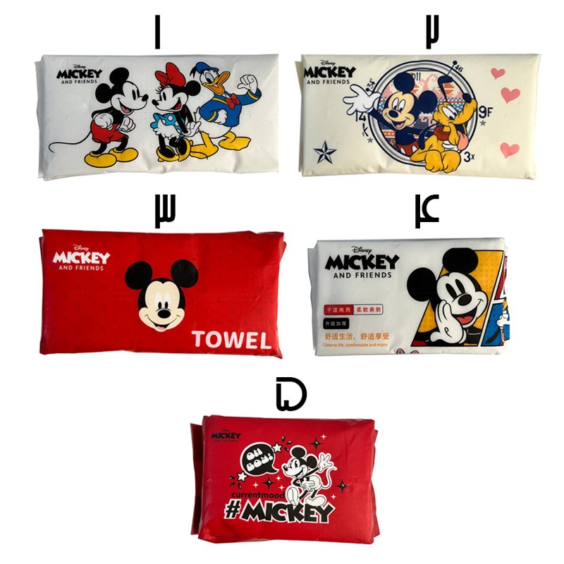 دستمال حوله ای پنبه ای آرایشی 40 عددی MICKY