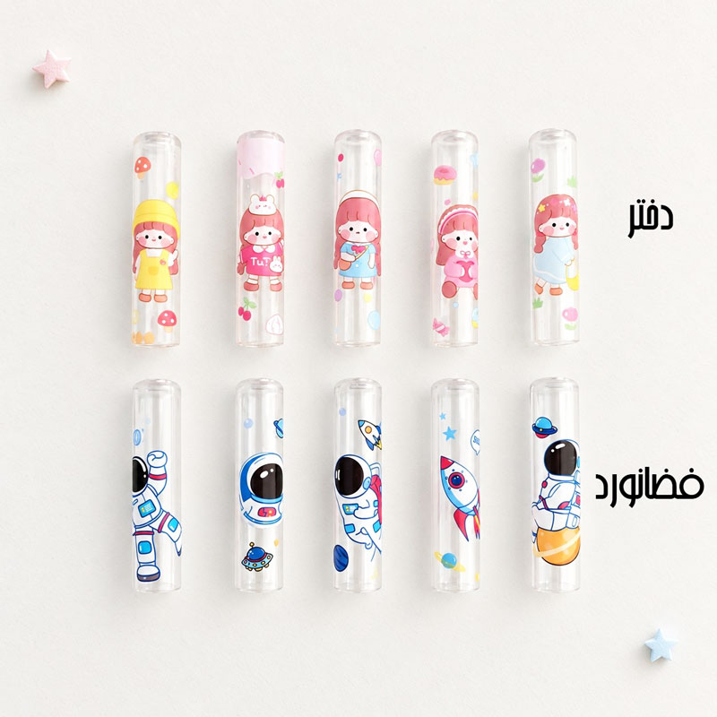 سرمدادی پلاستیکی pinen طرح دختر و فضانورد