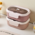 لانچ باکس دو خانه استیل طرح bento